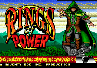 Rings of Power Genesis Title screen